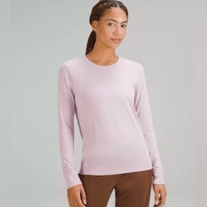 Lululemon Swifty Relaxed Fit Long Sleeve Shirt EUC in Pink Peony Size 8